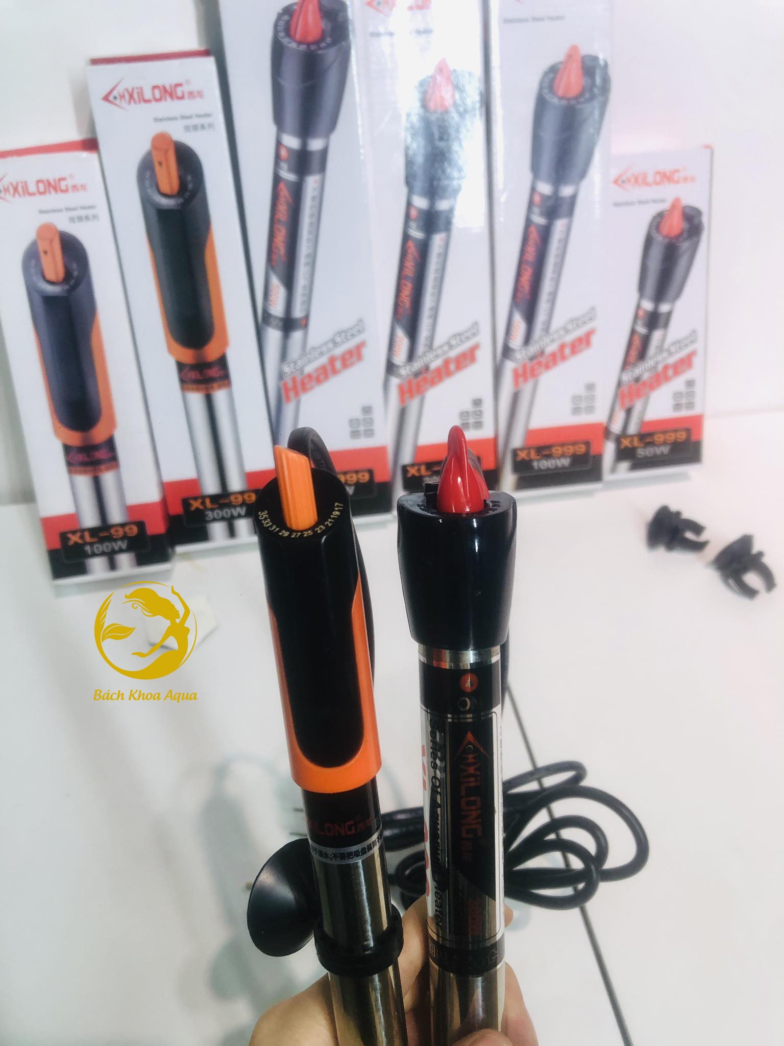 Máy sưởi Xilong inox XL-99 mẫu mới 50w-100w-200w-300w-500w
