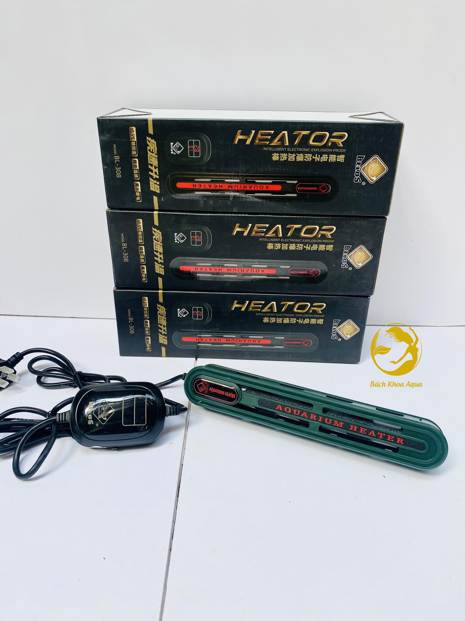 Sưởi bể cá Belos BL-308 đủ công suất 500w / 800w / 1000w /1200w