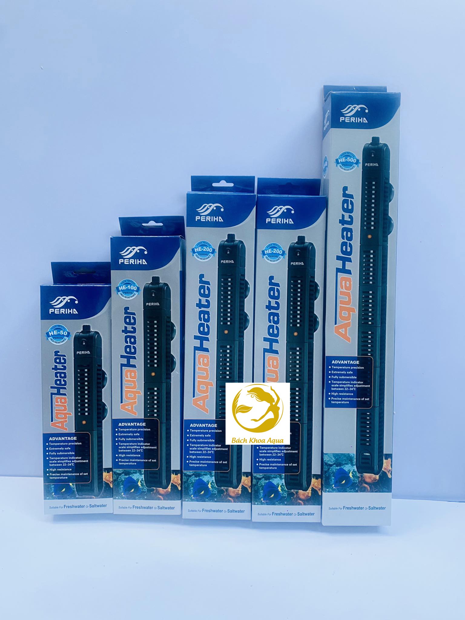 Sưởi Periha HE Dòng có bọc sưởi  HE-50W-100W-200W-300W-500W
