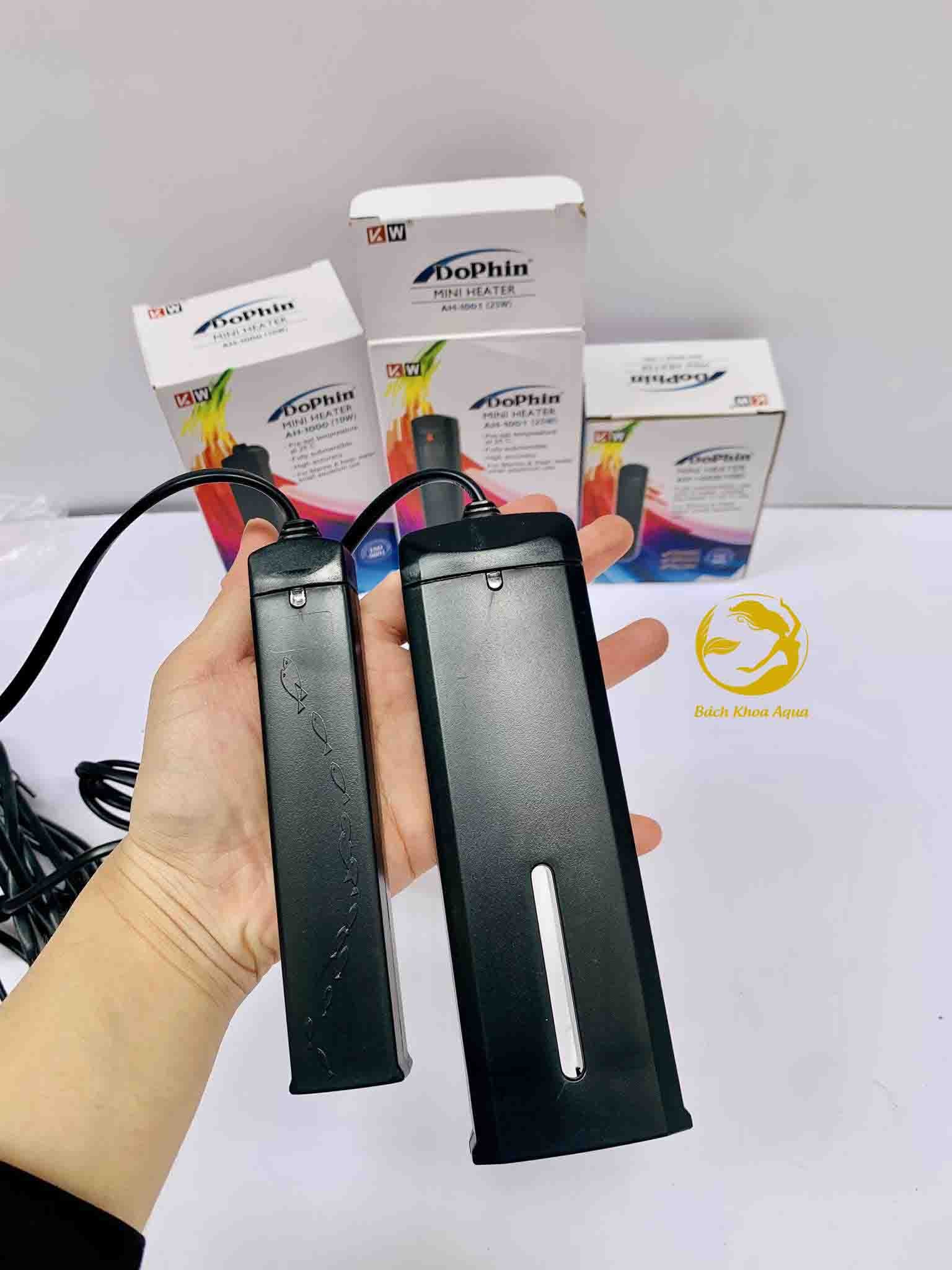 Sưởi bể cá mini DOPHIN siêu nhỏ cho bể cá mini để bàn 10w siêu mini 10w-25w-50w