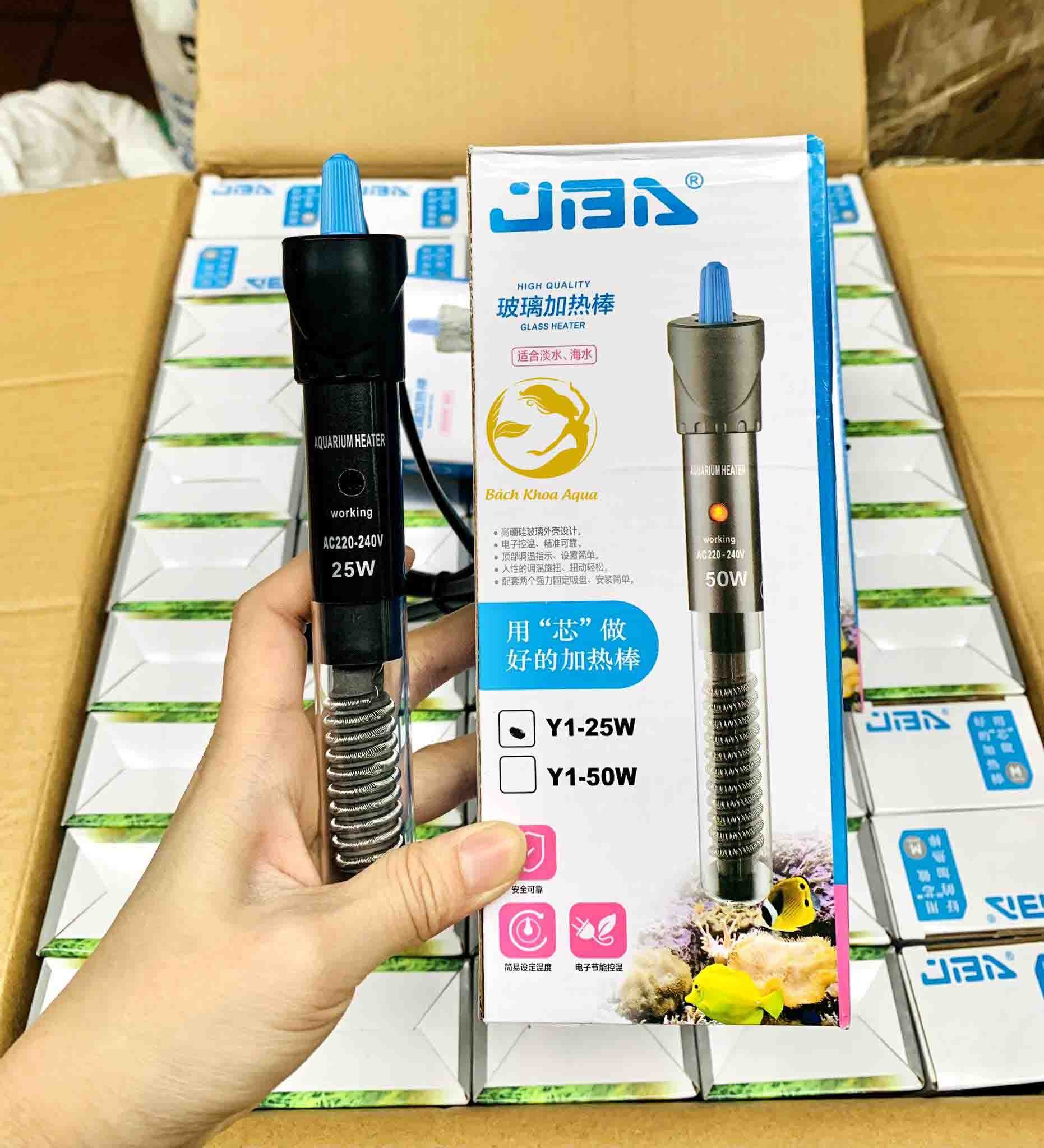 Sưởi thủy tinh Y1-25W cho bể cá nhỏ