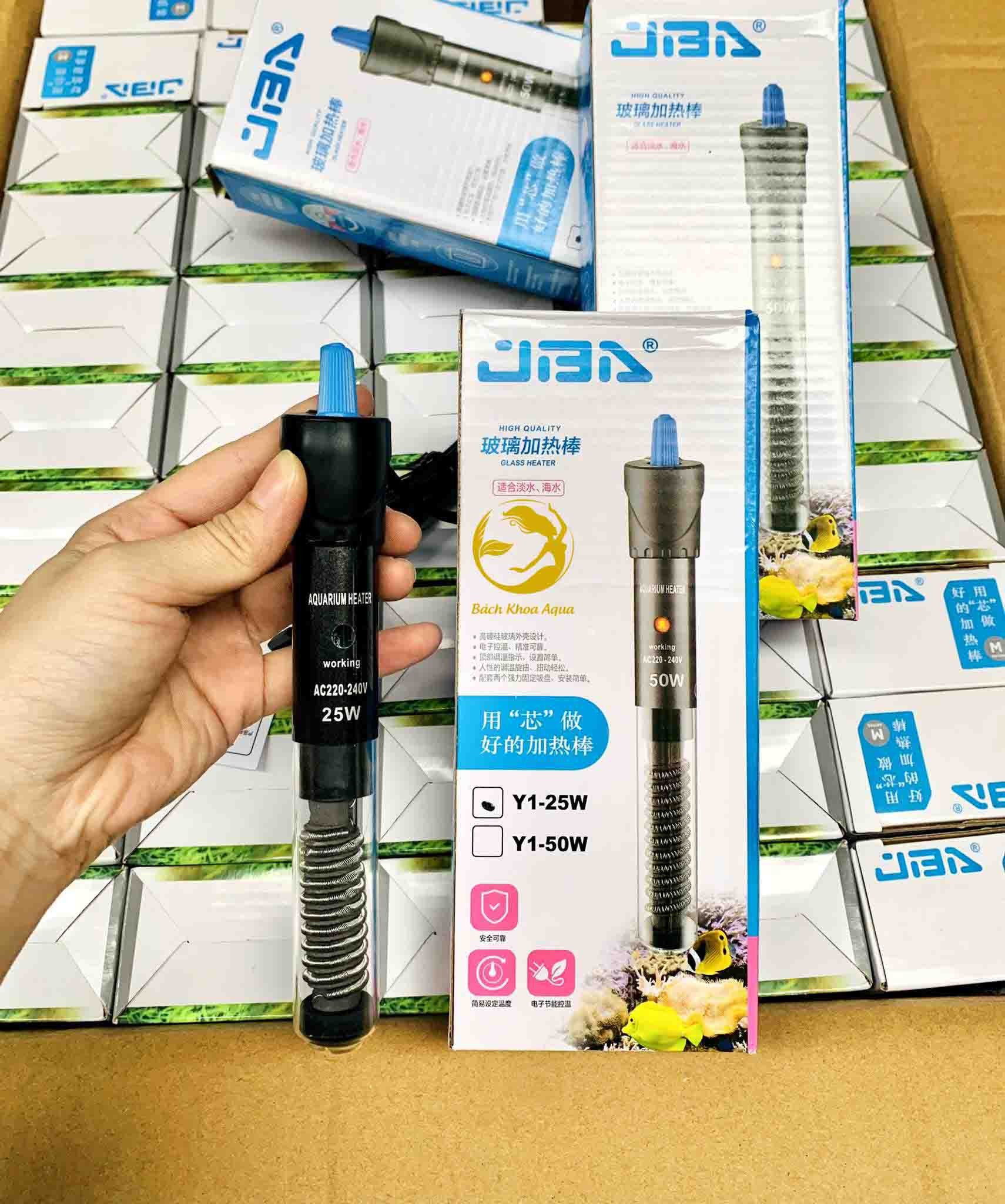 Sưởi thủy tinh Y1-25W cho bể cá nhỏ