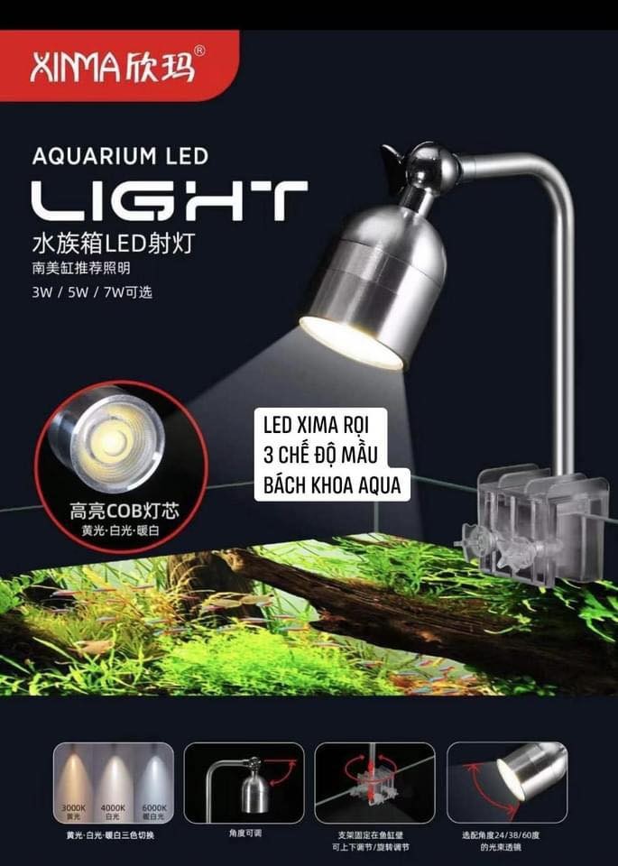 Đèn Led rọi XIMA 3 chế độ màu 5w-7w
