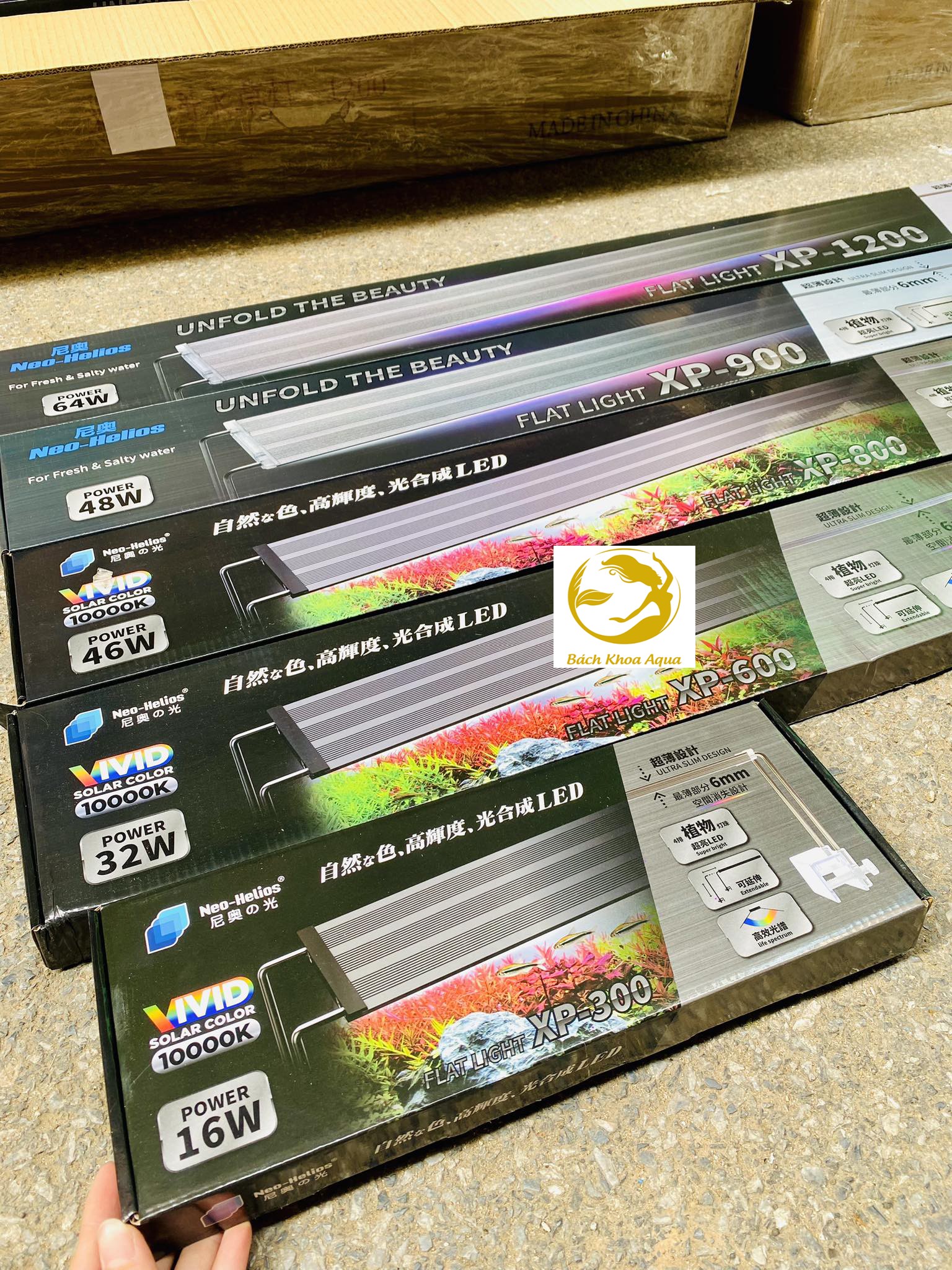 Đèn Led Neo Helios Flat XP Series ( RGB 3in1 ) đỏ cá không đỏ nước
