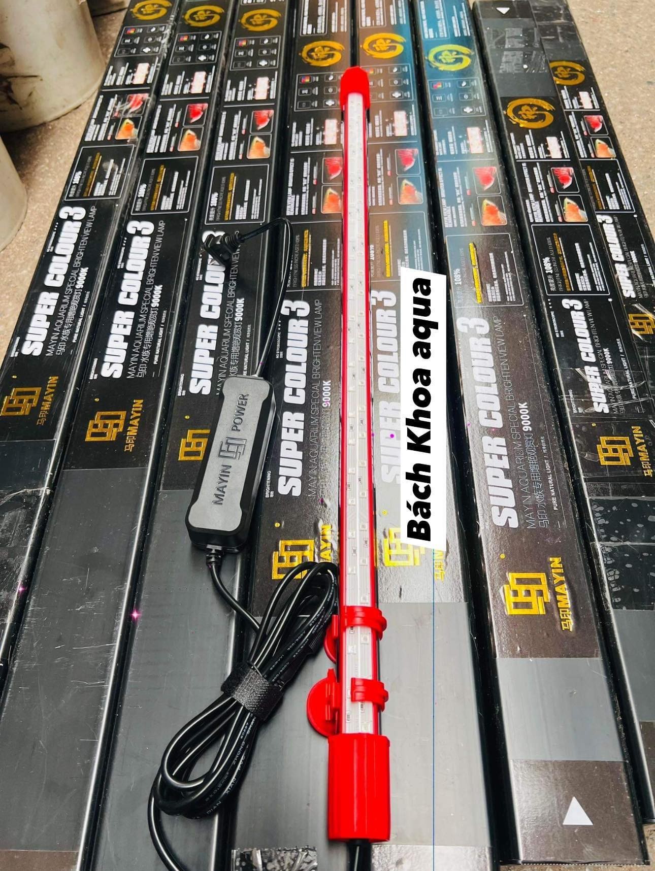 Đèn MAYIN SUPER COLOR Thế Hệ 3 Ánh Sáng Hồng cho Huyết Long và các loại cá khác