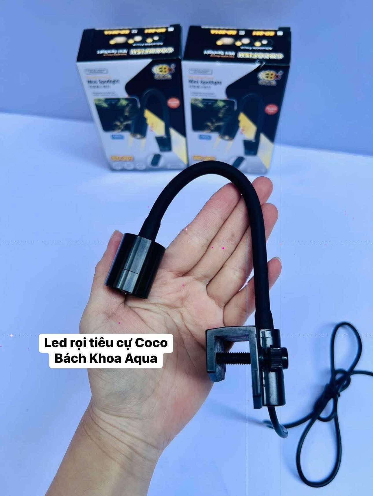 Đèn Led kẹp Coco siêu mini 3w - chỉnh tiêu cự cho bể nhỏ