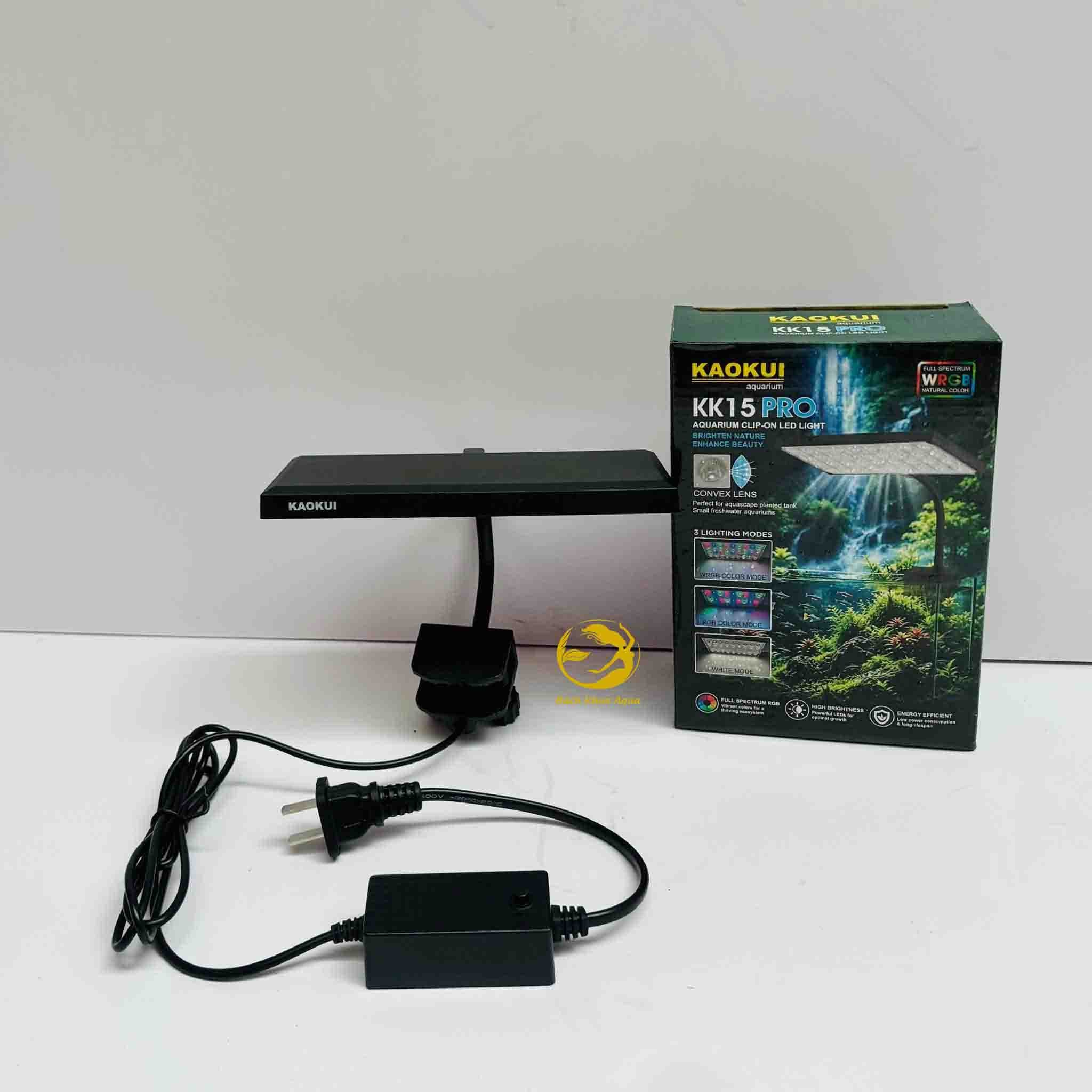 Đèn led kẹp S3 Kaokui 15 Pro - 3 chế độ kích màu đep cho bể cá